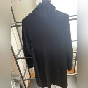 JCrew Black turtleneck sweater dress